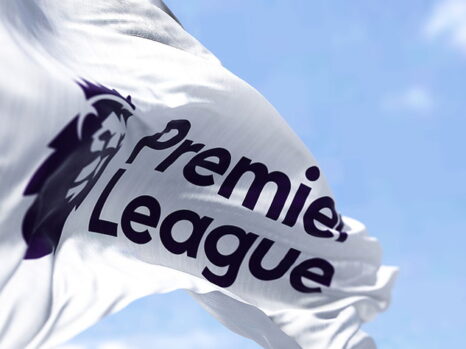 premier-league-flag-in-the-wind-close-up