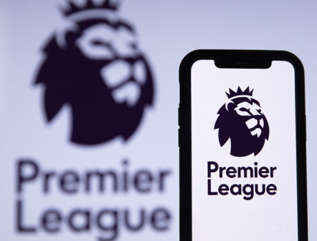 premier-league-logo-in-background-blurred-and-foreground-on-phone