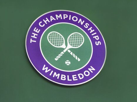 the championships wimbledon sign on wall tennis