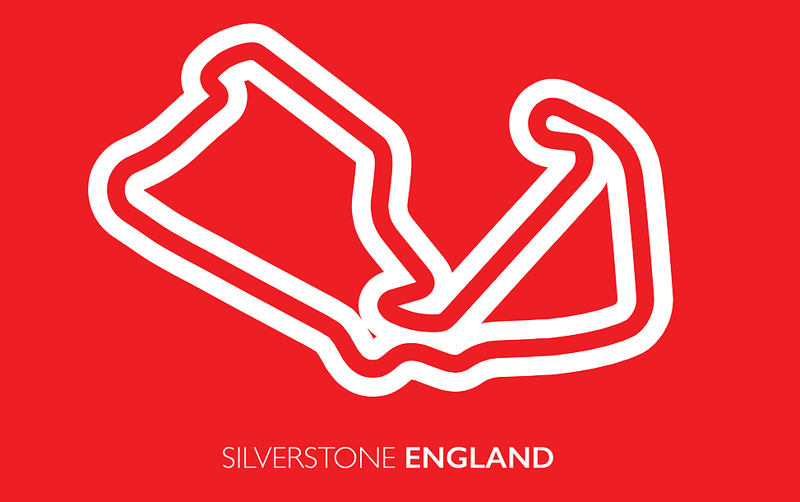 silverstone grand prix circuit ouline england